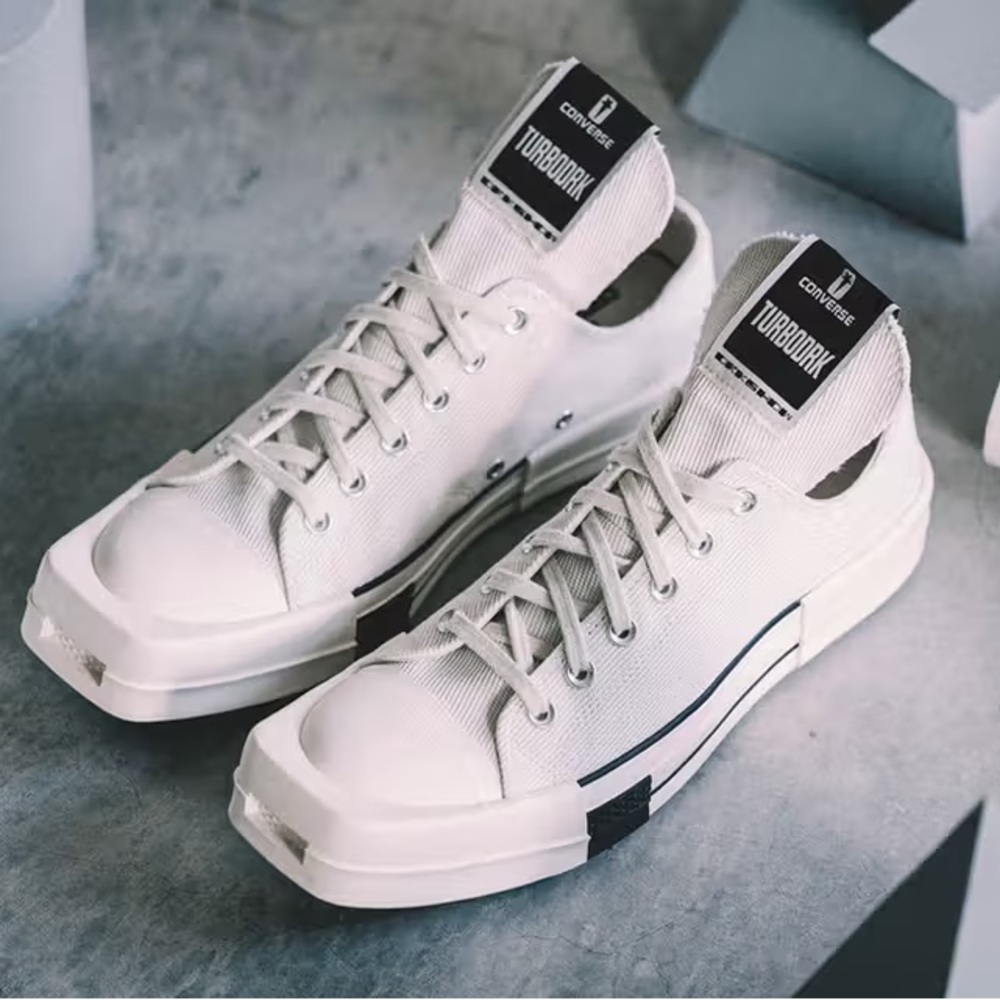The Rick Owens DRKSDHW X CONVERSE TURBODRK chuck 70 shoes